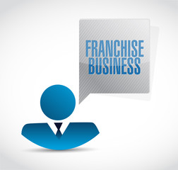 franchise business people sign illustration design