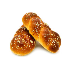 Buns on a white background