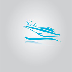 vector yacht icon