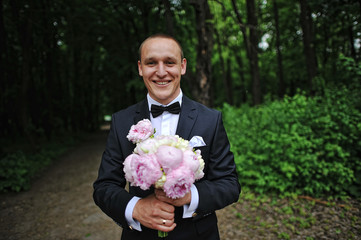 Happy groom