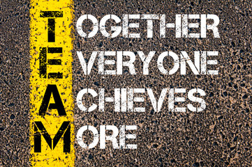 Together Everyone Achieves More - TEAM Concept - 81579430