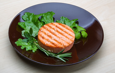 Salmon burger cutlet