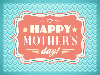 Happy Mothers day. Typography letters font type