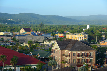 Fototapeta na wymiar Falmouth CourtHouse and Church, Jamaica