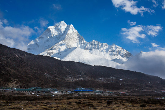 Ama Dablam mountain locality in Nepal