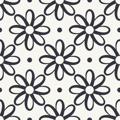 Texture with black floral elements