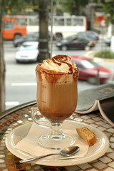 Cup of coffee on a table