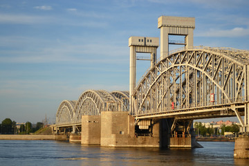 Finland Railway Bridge at evening.
