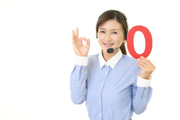 笑顔のオペレーター