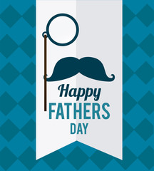 Happy fathers day card design.