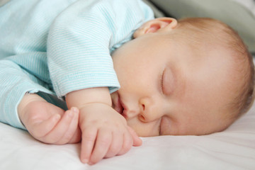 Peaceful Sleeping Newborn Infant