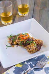 Terriyaki Venison Medallions