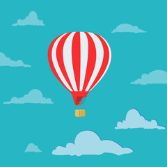 air, balloon, vector, illustration