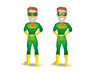 hero man boy male masculine mask character mascot image vector