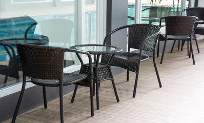 chairs in coffee shop