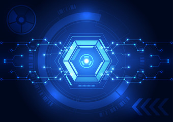 vector digital technology concept, abstract background