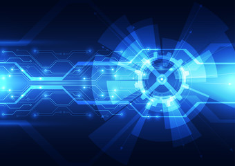 vector digital technology concept, abstract background