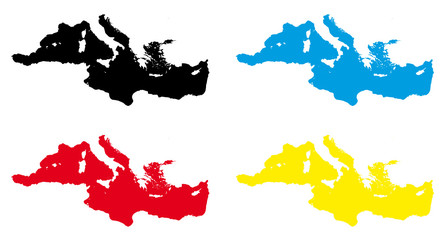 mediterranean sea maps