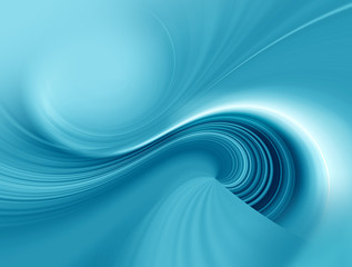 Abstract blue wavy background for design