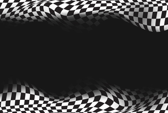 race, checkered flag background vector