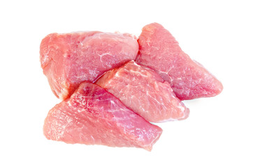 Meat pork slices