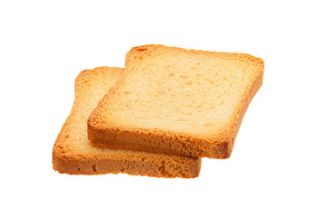 Two toasted bread slice