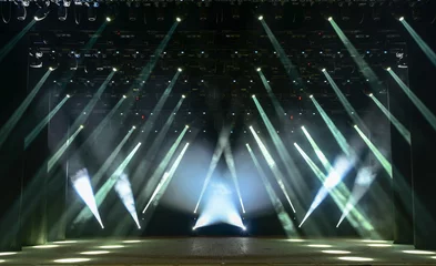 Abwaschbare Fototapete Licht und Schatten Konzertbühne