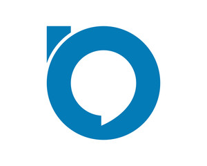 B speech bubble logo
