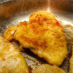 paniertes Putensteak....