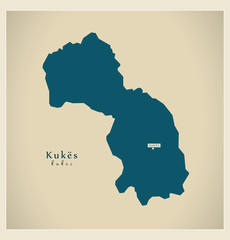 Modern Map - Kukes AL