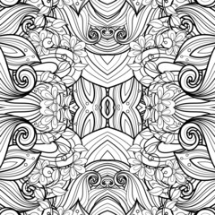 Seamless Abstract Tribal Pattern (Vector)