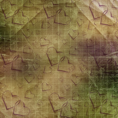 Abstract ancient background in scrapbooking style with ornamenta