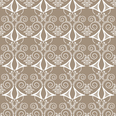Retro white elements background abstract geometric seamless patt