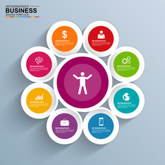 Infographics vector design template