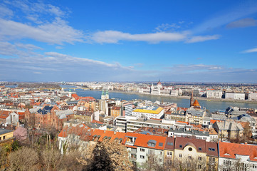 Fototapeta premium budapest, ungarn, donau, panorama