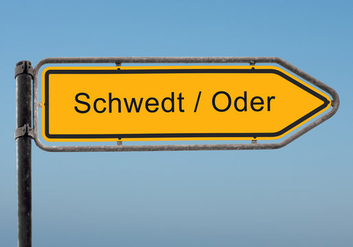 Strassenschild 35 - Schwedt
