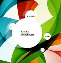 Flowing shapes fresh business template