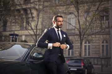 Businessman in elegant clothes