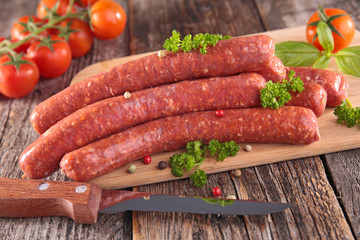 raw sausage