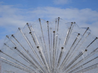 Top of dandelion shaped fountain
