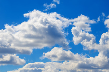 Clouds in the blue sky
