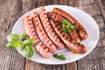 grilled sausage