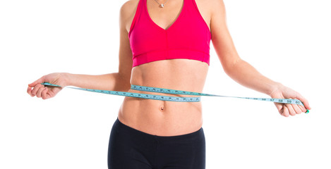Slim woman with perfect body