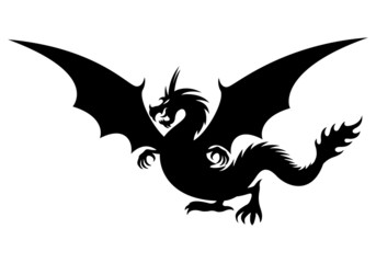 Vector sign. Dragon.