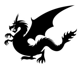 Vector sign. Dragon.