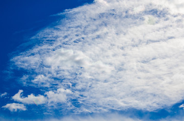 Beautiful clouds in the blue sky