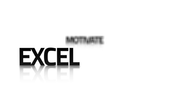 Business buzzwords with silhouettes
