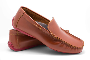 Brown man's shoes