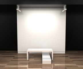 Blank display equipment