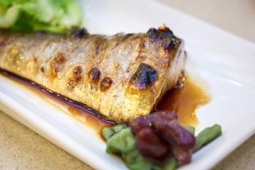 Saba fish grill
